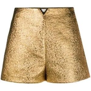 Valentino V-gold High-rise Matelassé Shorts new tags size IT 42